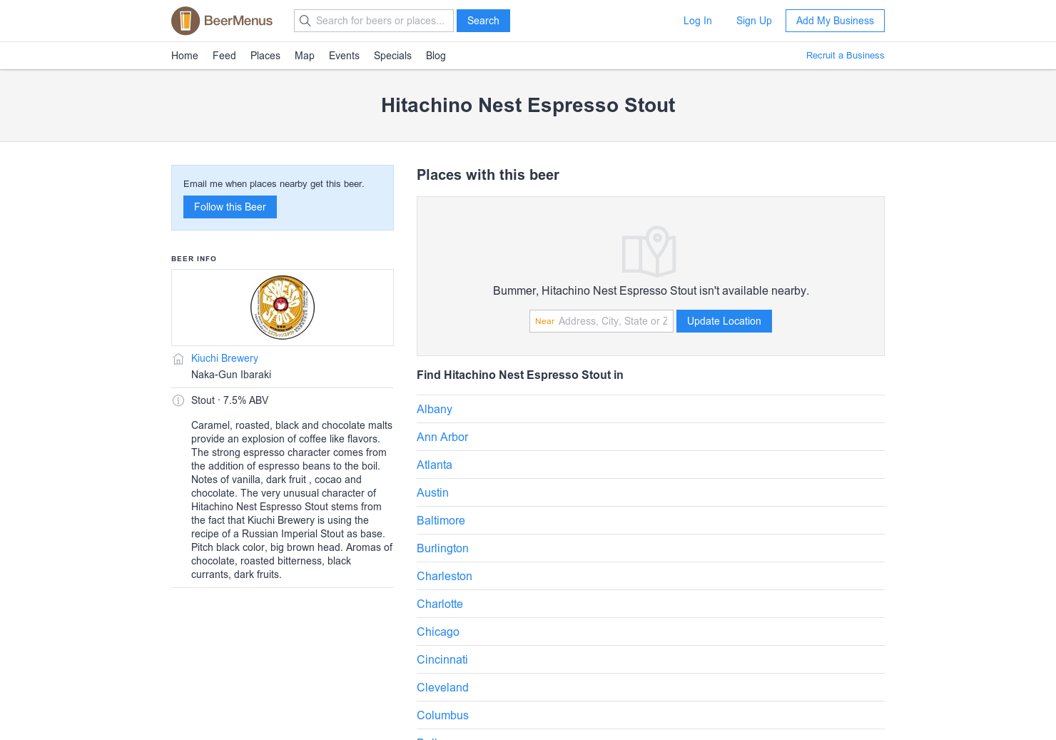 Hitachino Nest Espresso