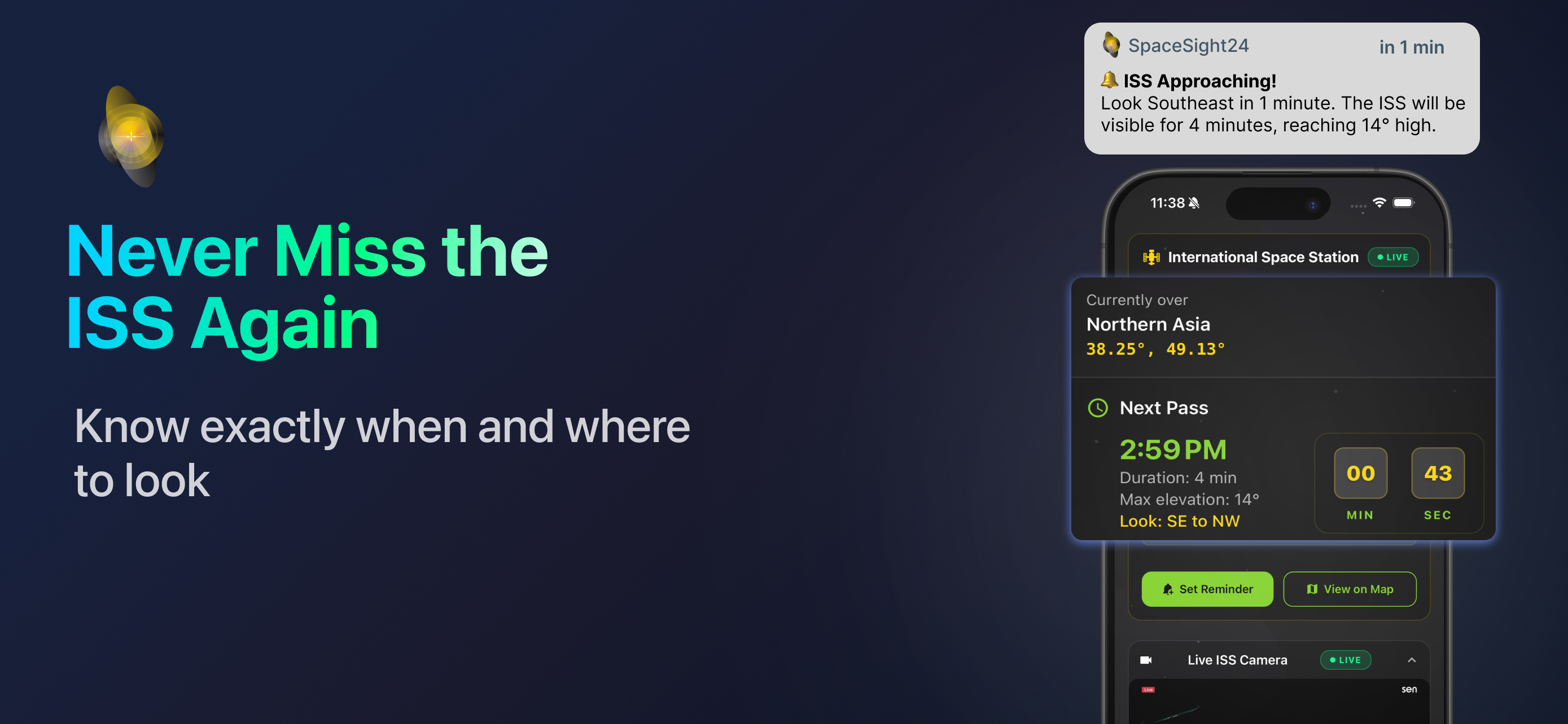 SpaceSight24 - ISS & Satellite Tracker gallery image