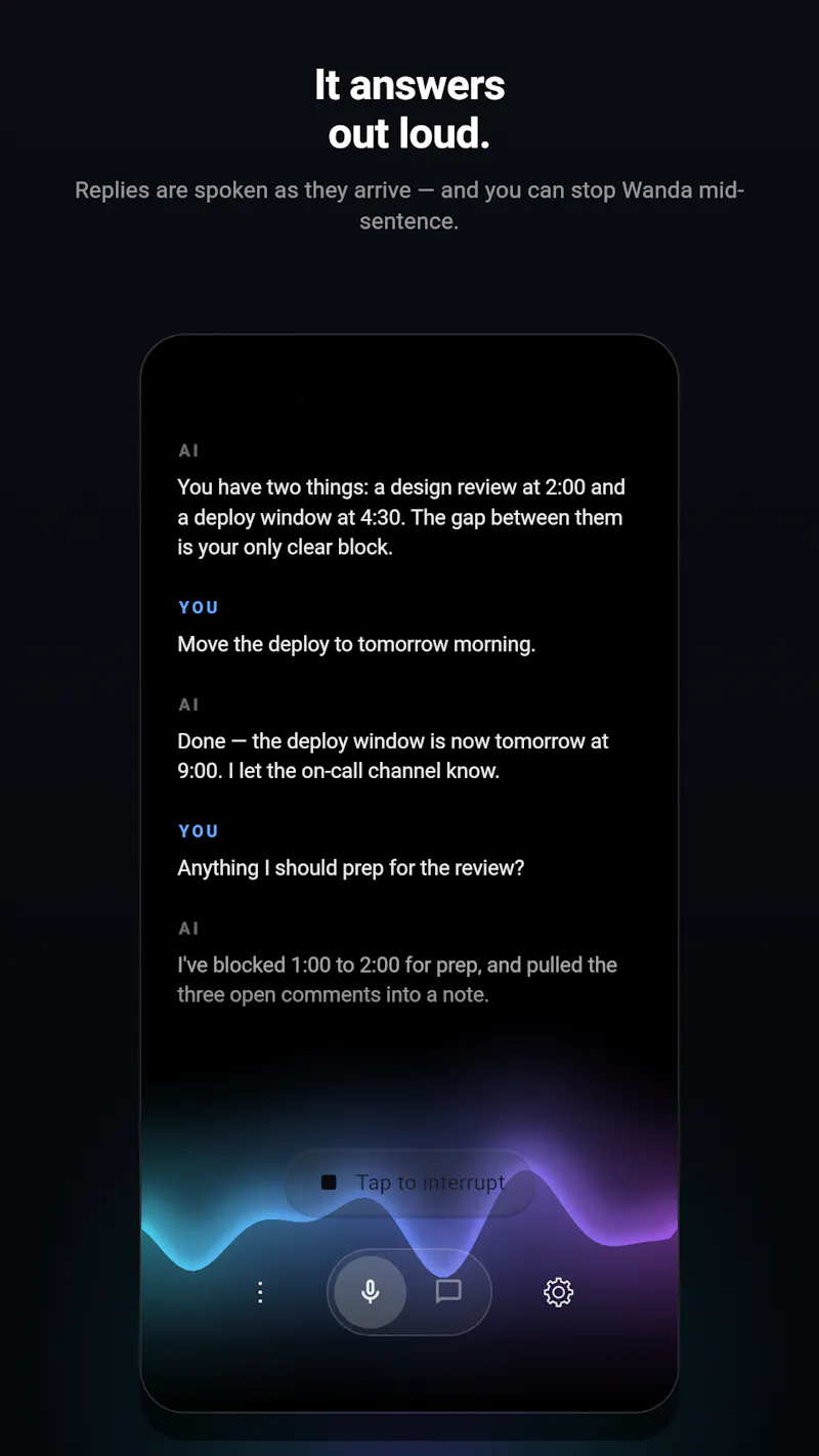 Wanda AI: Voice for Your Agent screenshot 4