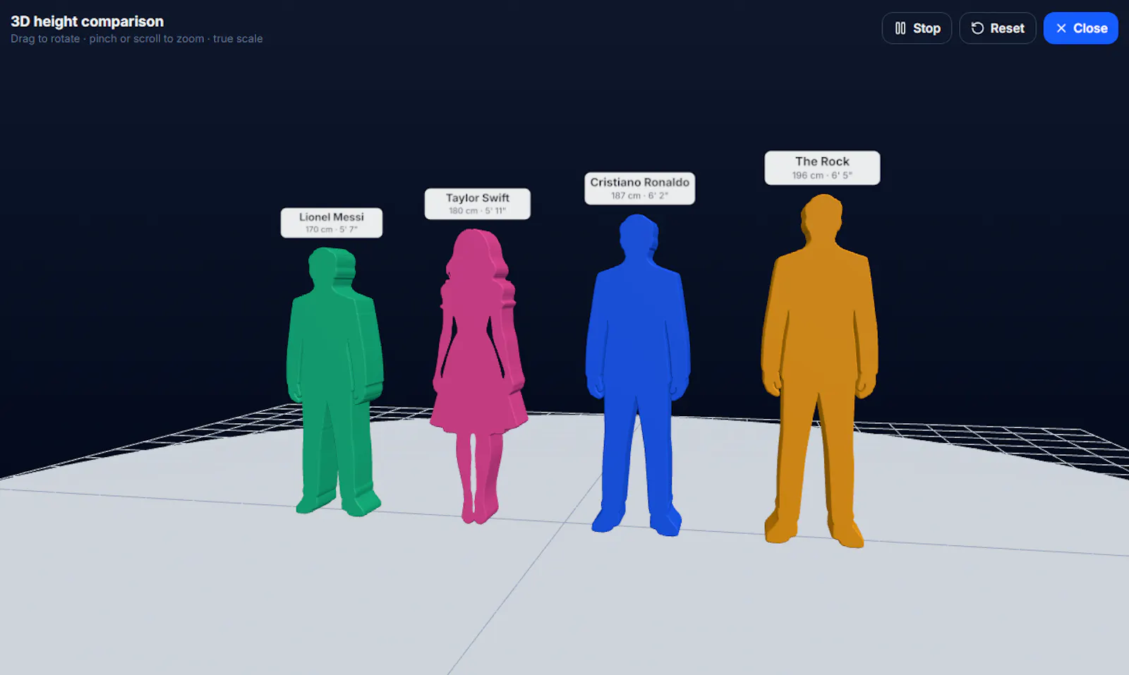 SizeCompared screenshot 2