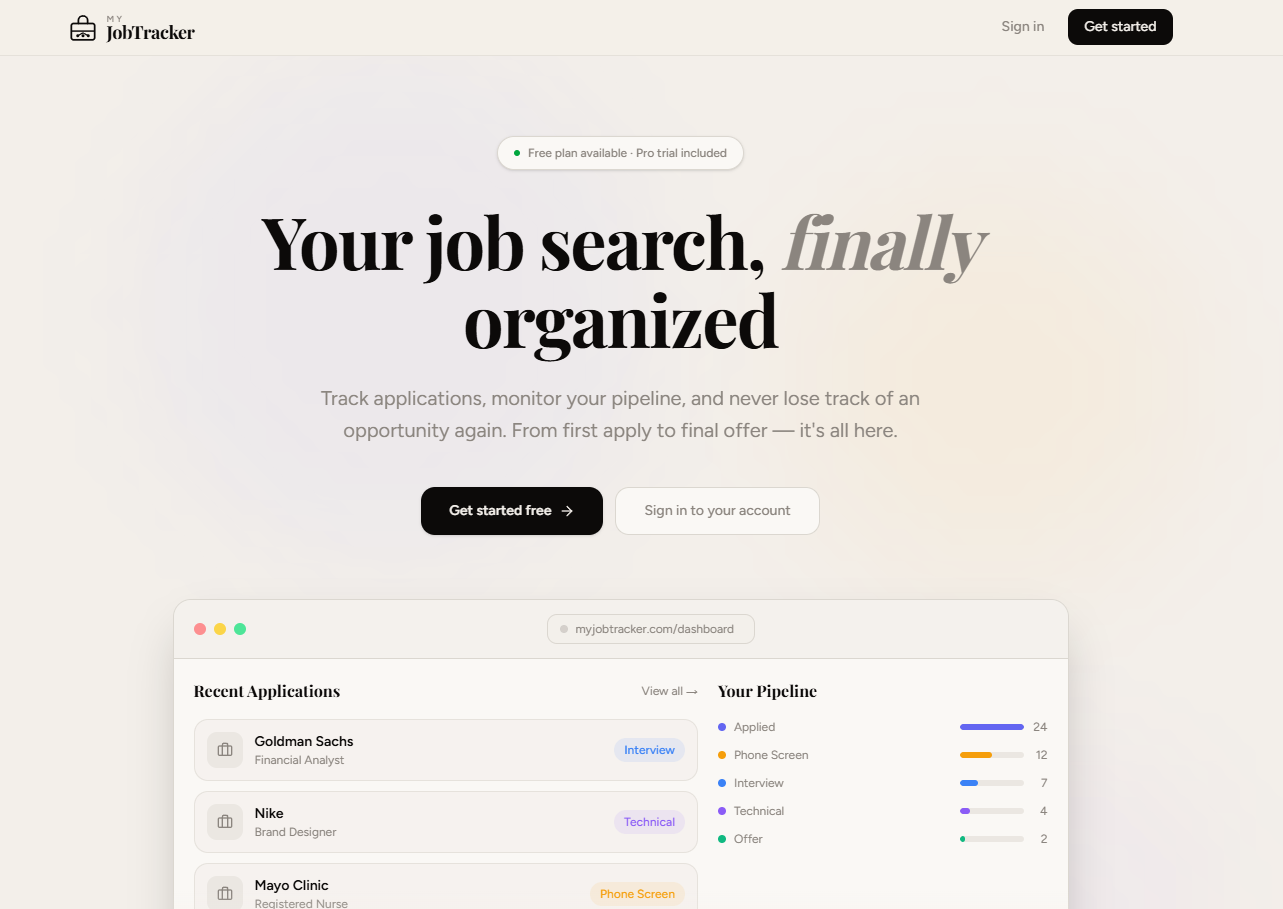 My Job Tracking gallery image