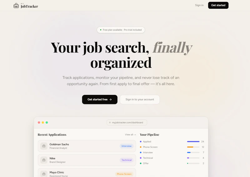 My Job Tracking screenshot 1