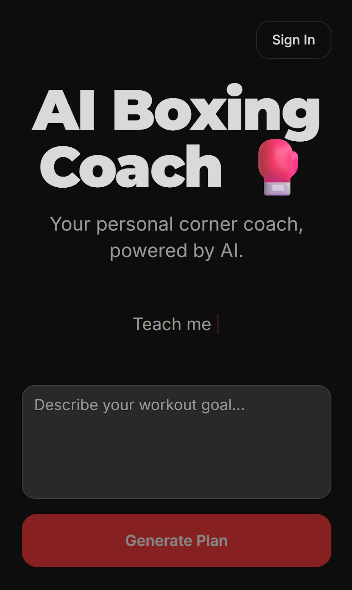 AI Boxing Coach
