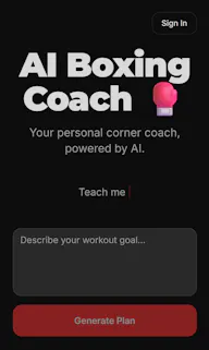 AI Boxing Coach