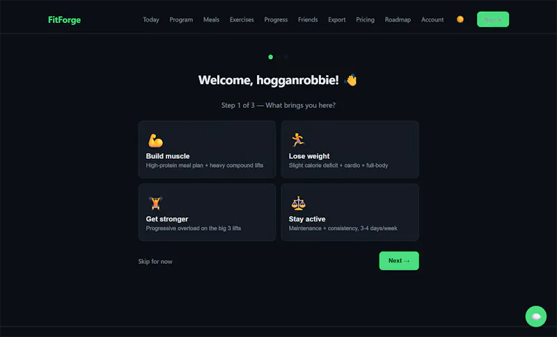  FitForge screenshot 1