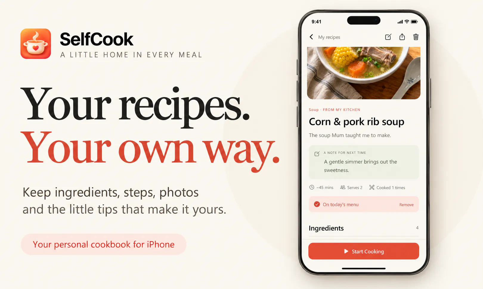 SelfCook gallery image