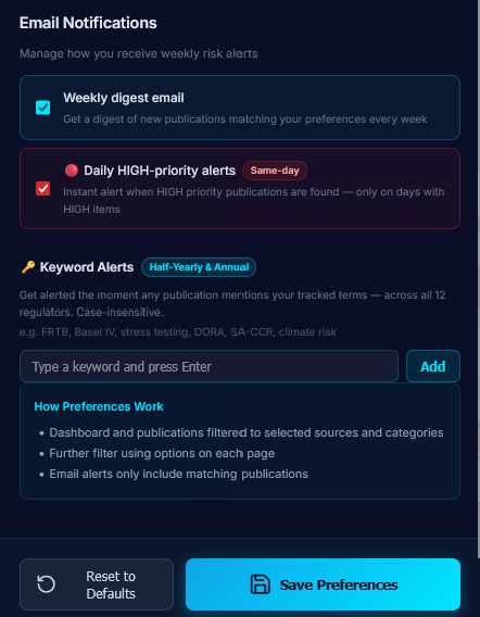 Regulatory Intelligence Terminal gallery image
