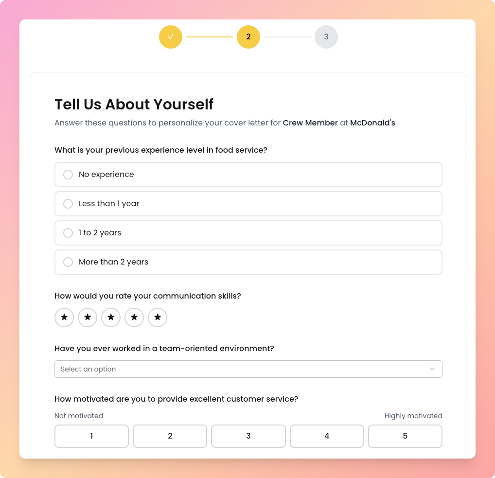 AI Cover Letter Generator by MAJC - Screenshot 2 preview