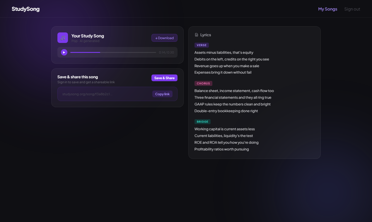 StudySong gallery image