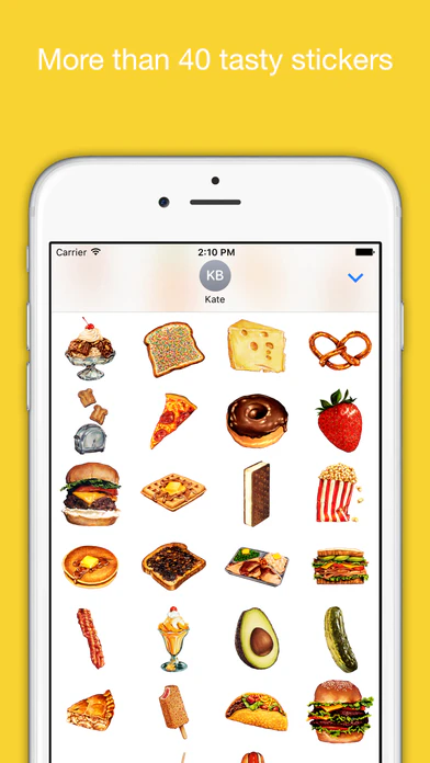 Americana Food Sticker Pack by Redbubble