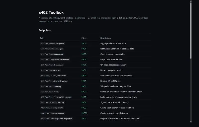 x402 Toolbox gallery image