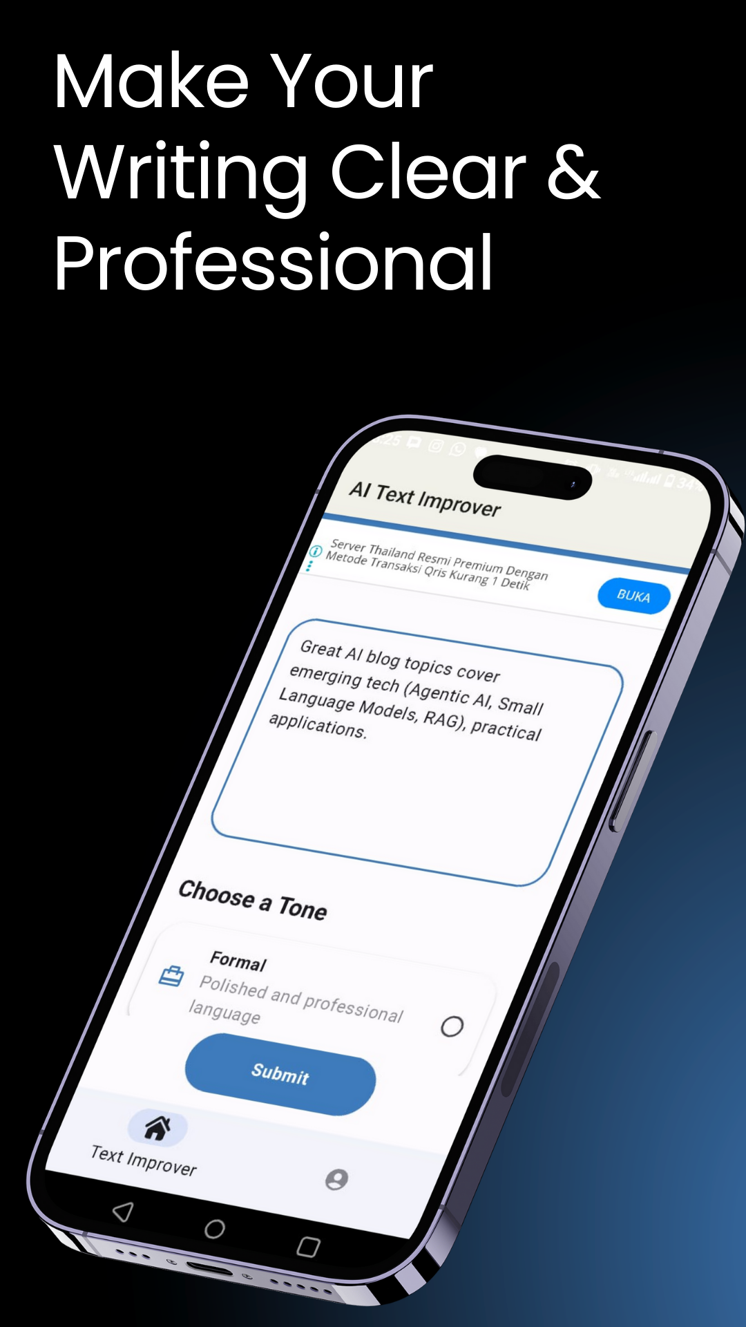 AI Text Improver: Write Smart gallery image