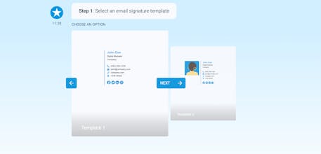 Free Email Signature Template Generator gallery image