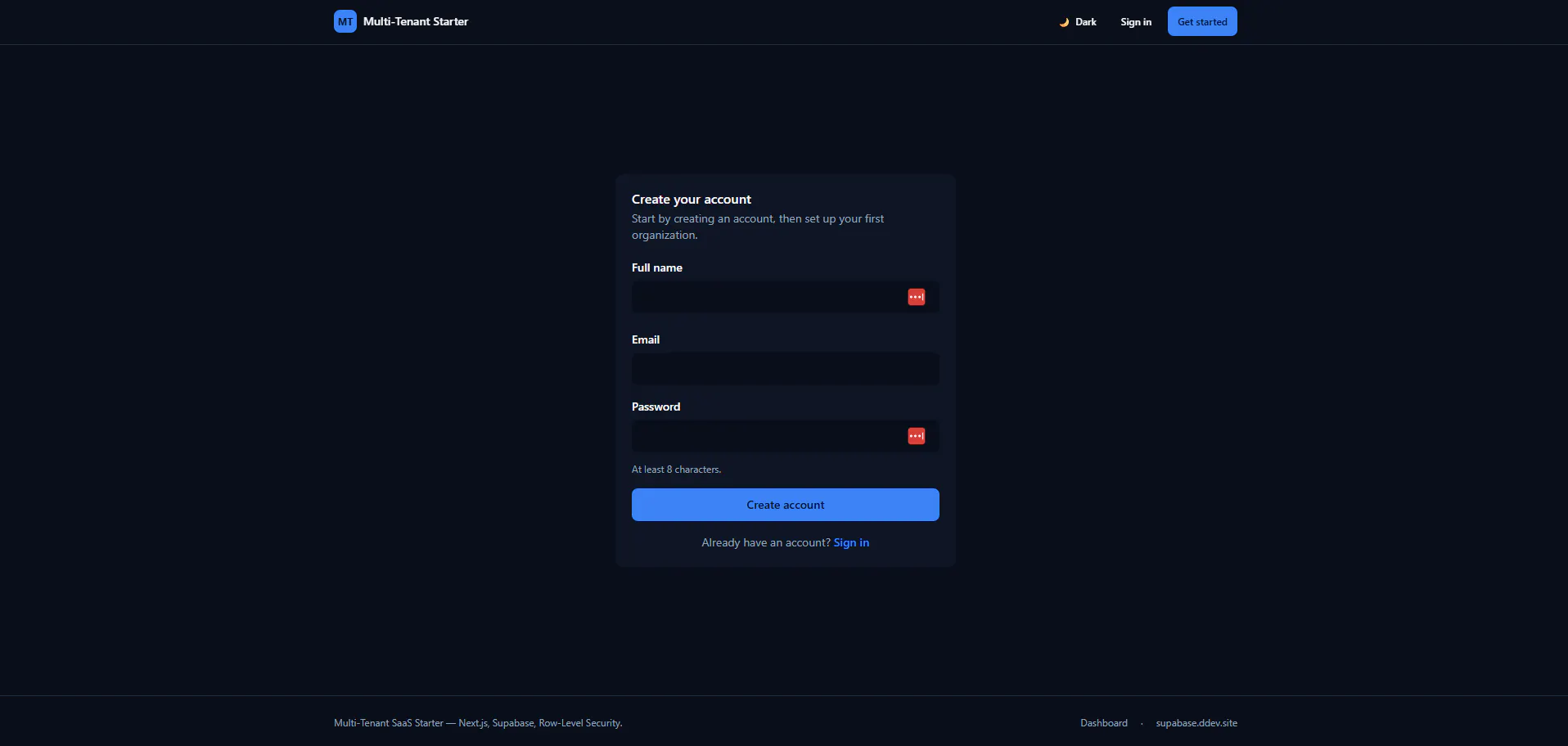  Supabase Multi-Tenant SaaS Next.js  gallery image