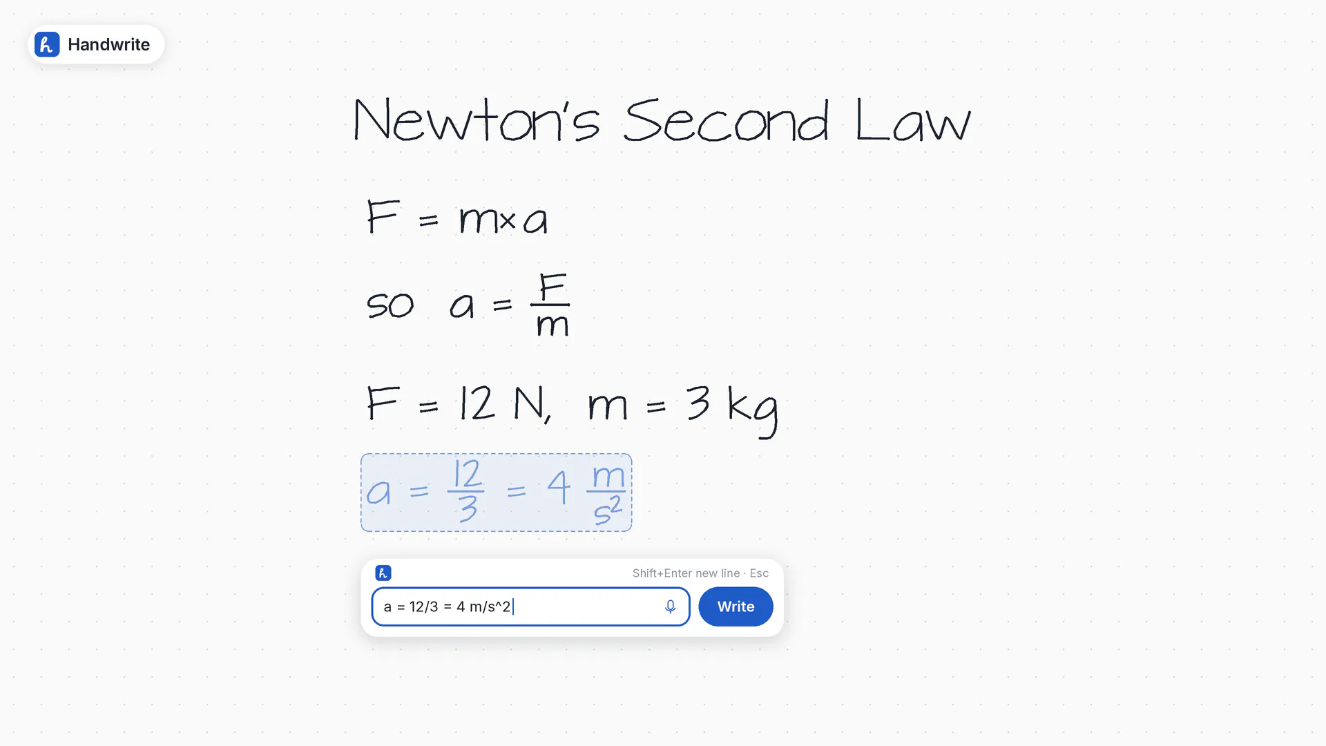 Handwrite gallery image