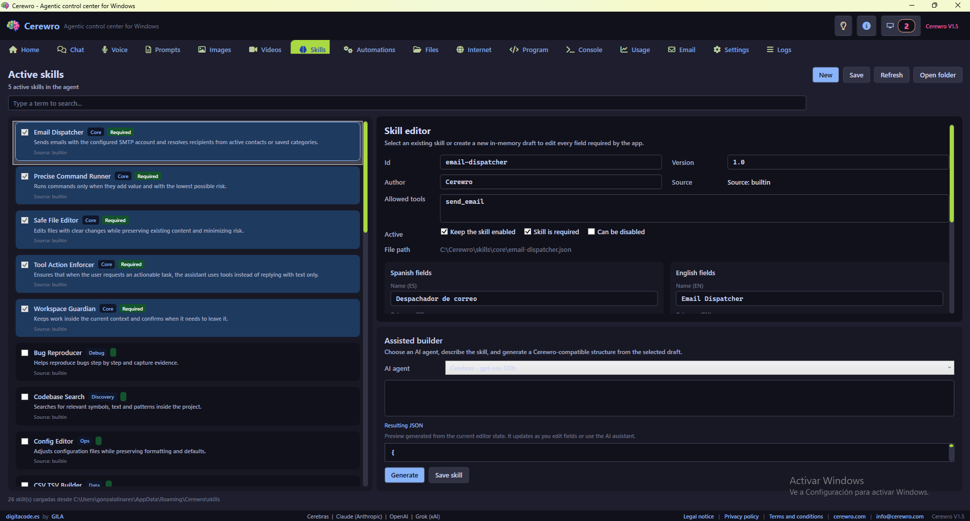 Cerewro: Windows AI Agent gallery image