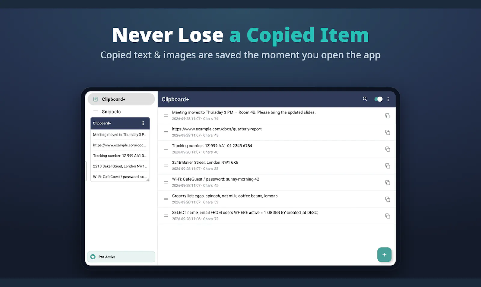 Clipboard+ screenshot 3