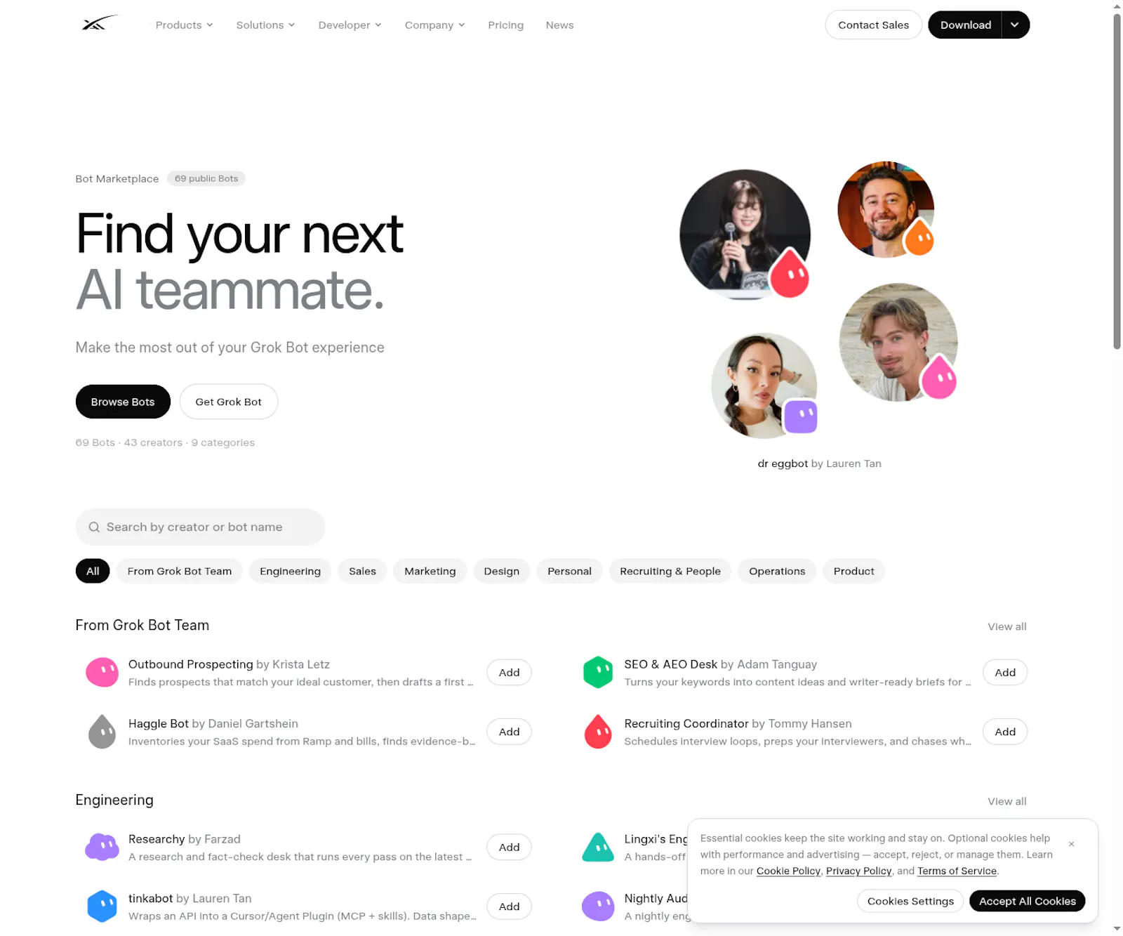 Grok Bot Marketplace screenshot 1