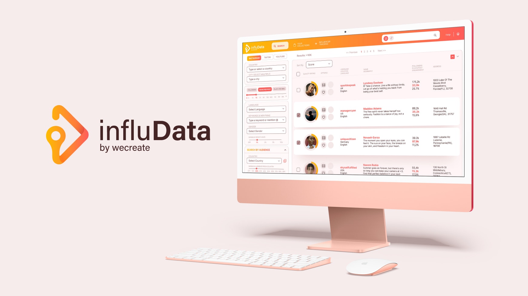 Média Outils de recherche d'influenceurs |influctera 2