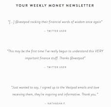 Vestpod Newsletter gallery image