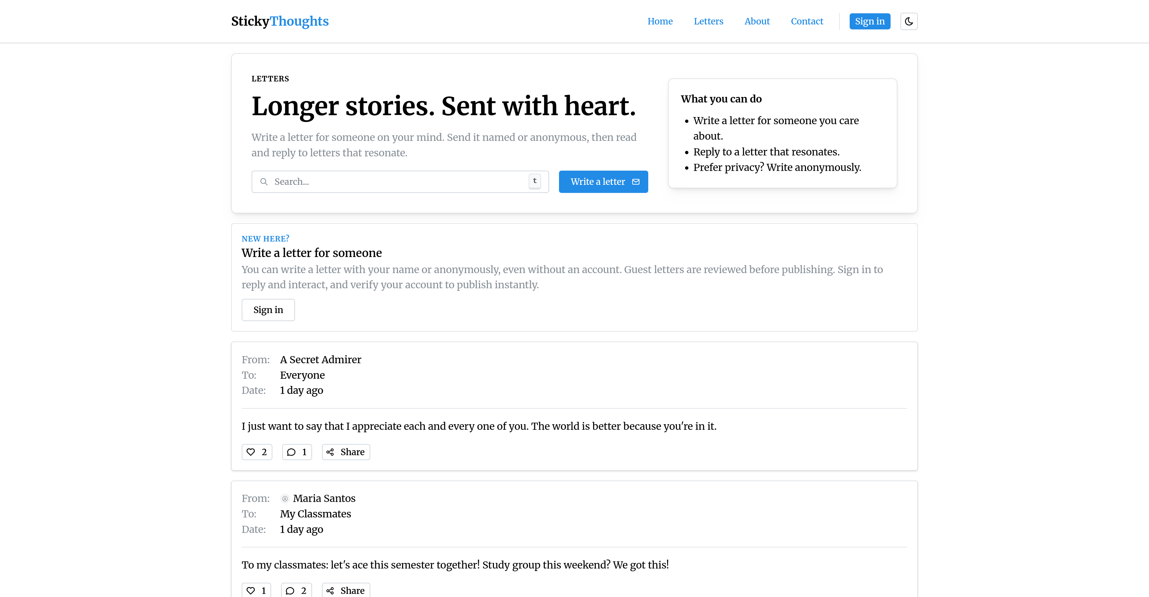 StickyThoughts gallery image