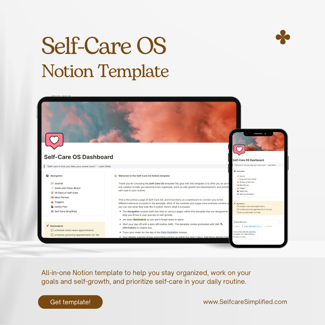 Self-Care OS (Notion Template)