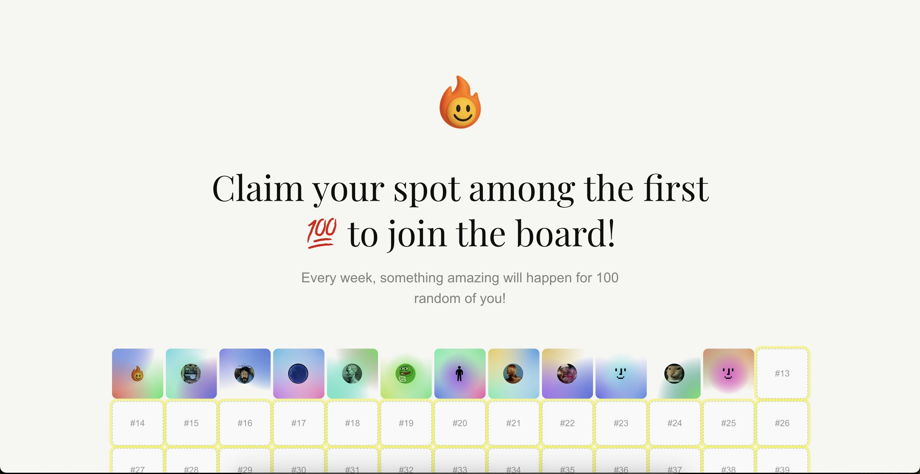 Shareable colorful profile card gallery image