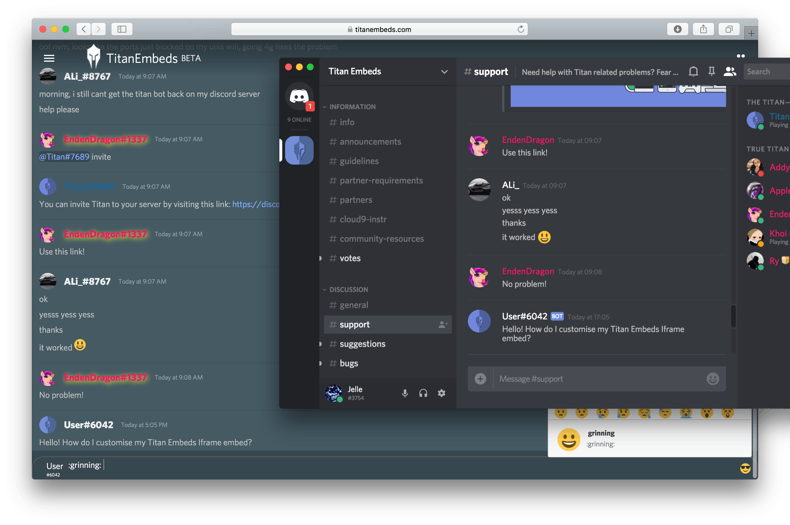 TitanEmbeds gallery image