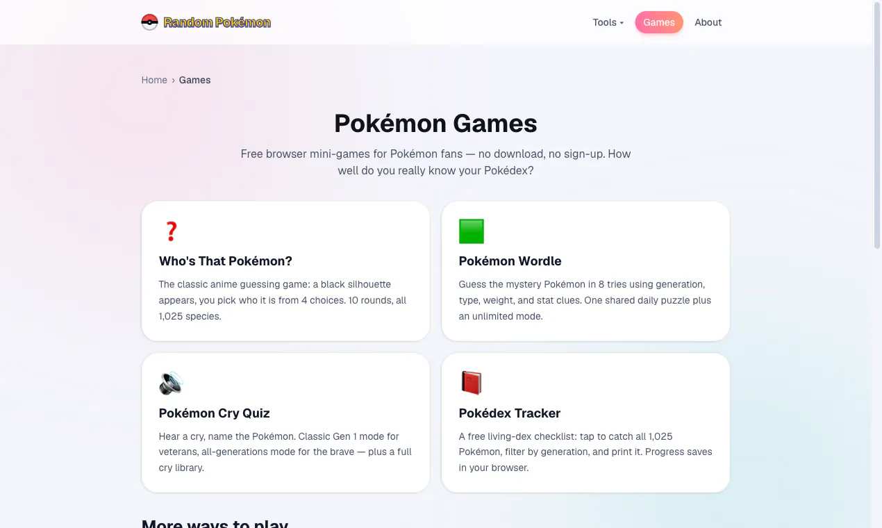 Random Pokémon Generator gallery image