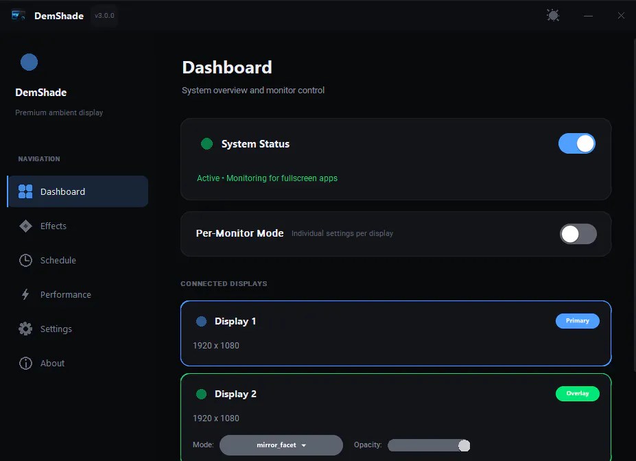 DemShade: ambient monitor lighting gallery image