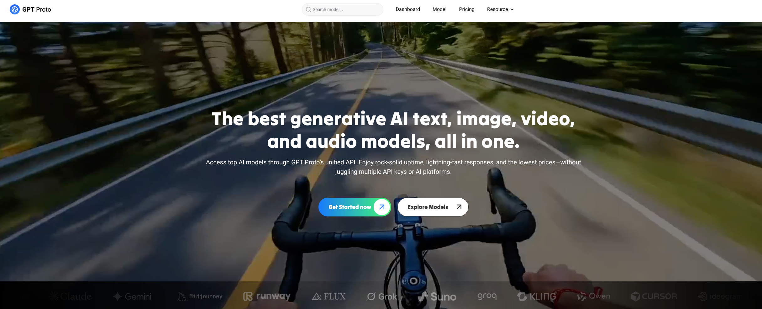 GPT Proto - Main product screenshot demonstrating key features and user interface
