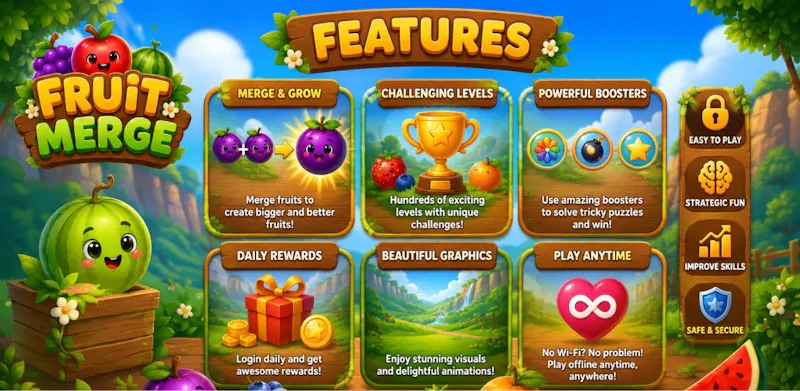 Fruit Fusion ! Juicy fruit merge screenshot 3