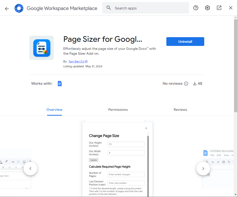 Media Halaman Sizer untuk Google Docs - Laraskan saiz halaman dokumen anda dengan add-on. 4