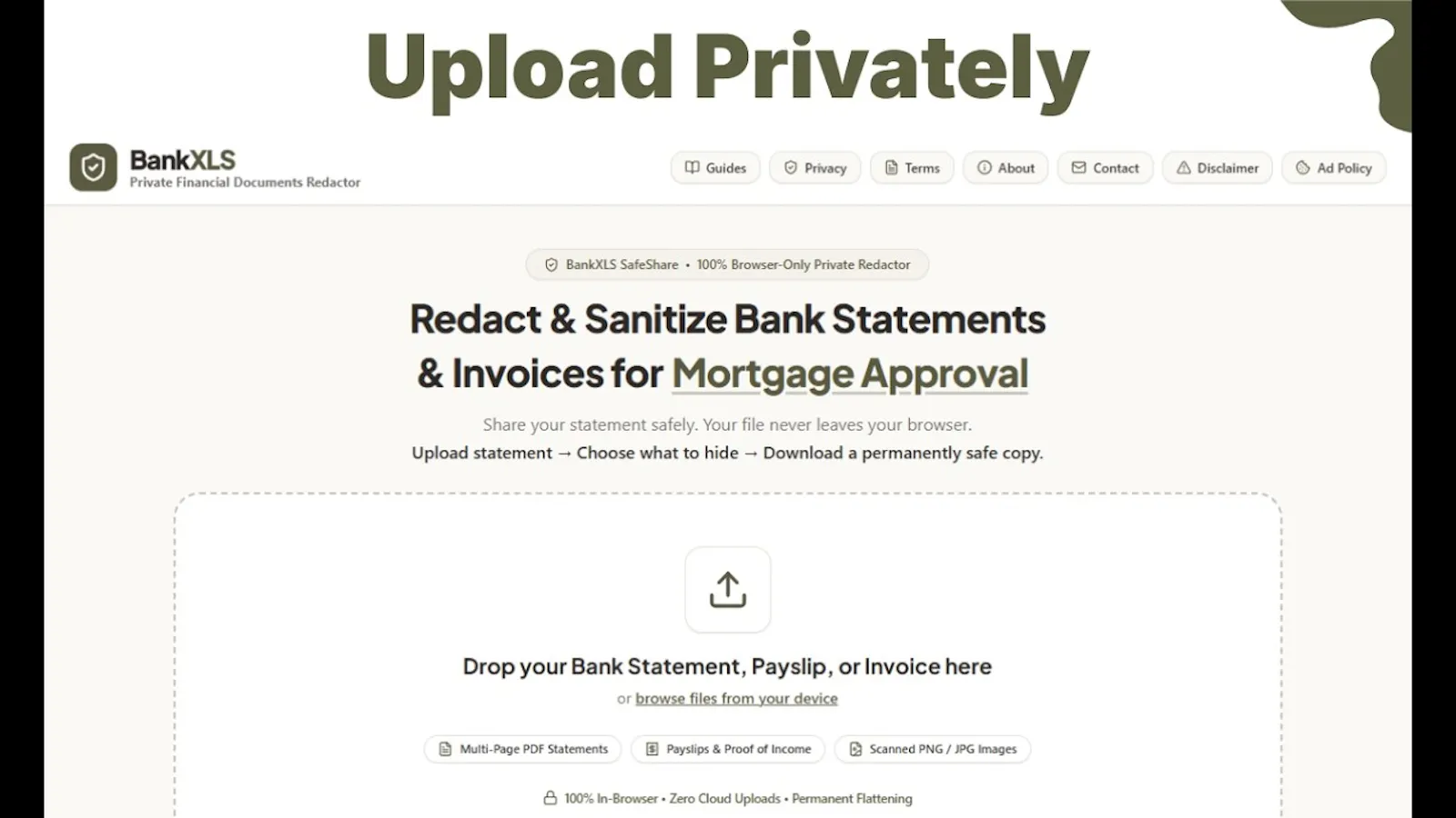 BankXLS SafeShare screenshot 1 (video preview)