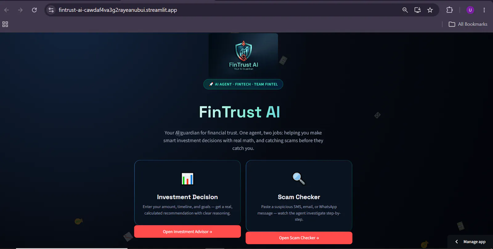 FinTrust AI screenshot 1
