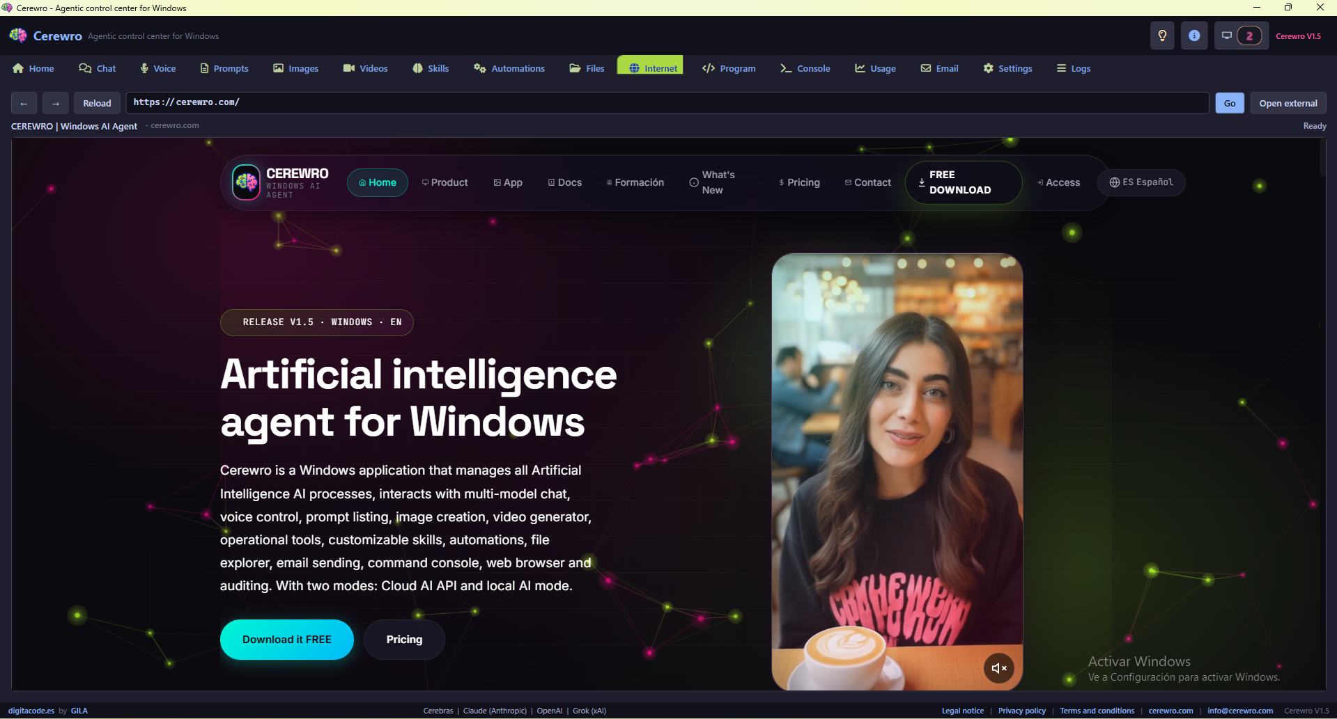 Cerewro: Windows AI Agent gallery image
