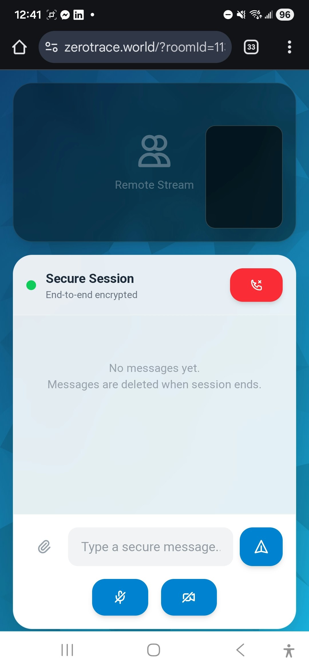 ZeroTrace Encrypted P2P Chat gallery image