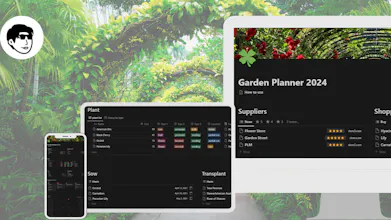 Notion Garden Planner Template 2024 gallery image