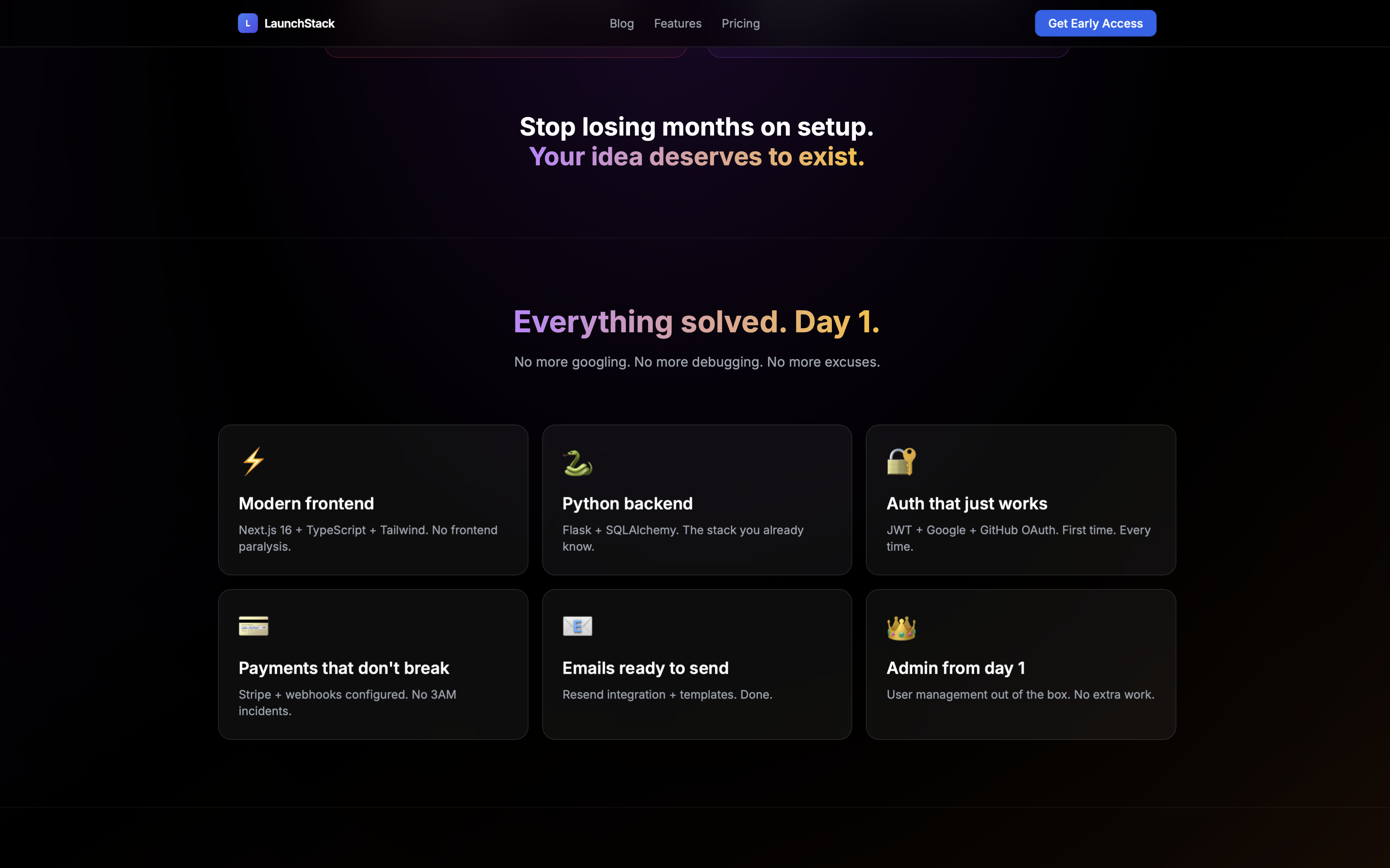 LaunchStack - Screenshot 3 showing product features and functionality