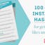 100+ Best Instagram Hashtags - Cheat Sheet