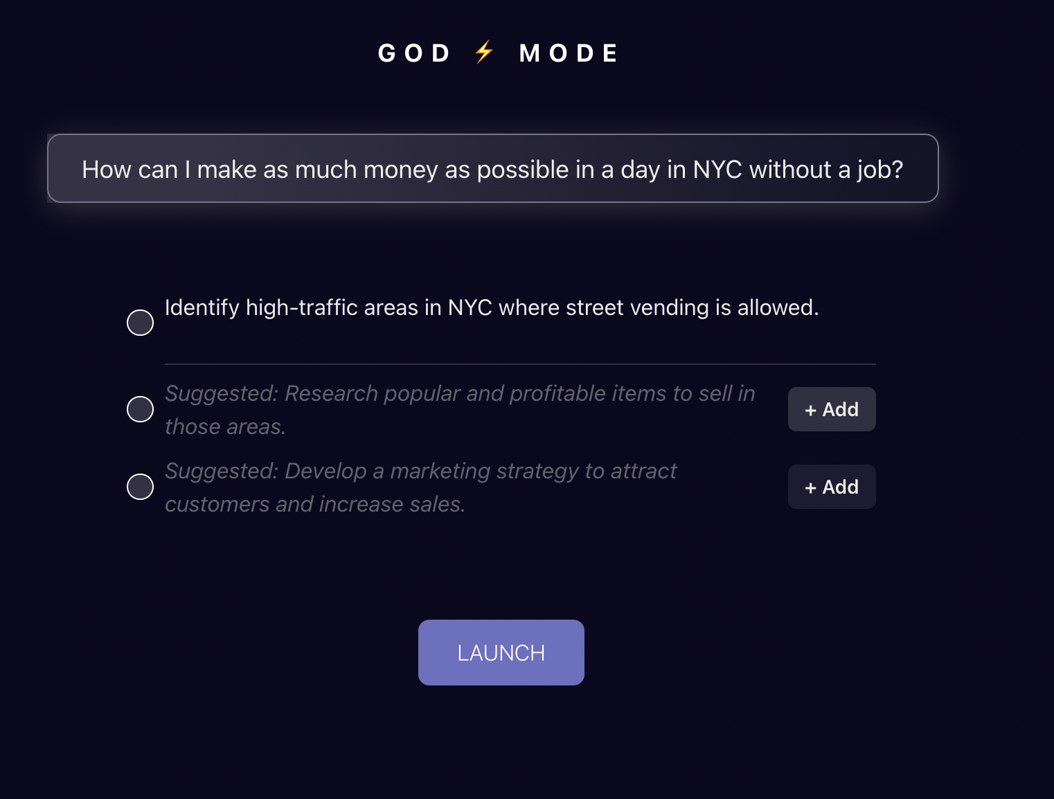Godmode - An AGI in your browser | Product Hunt