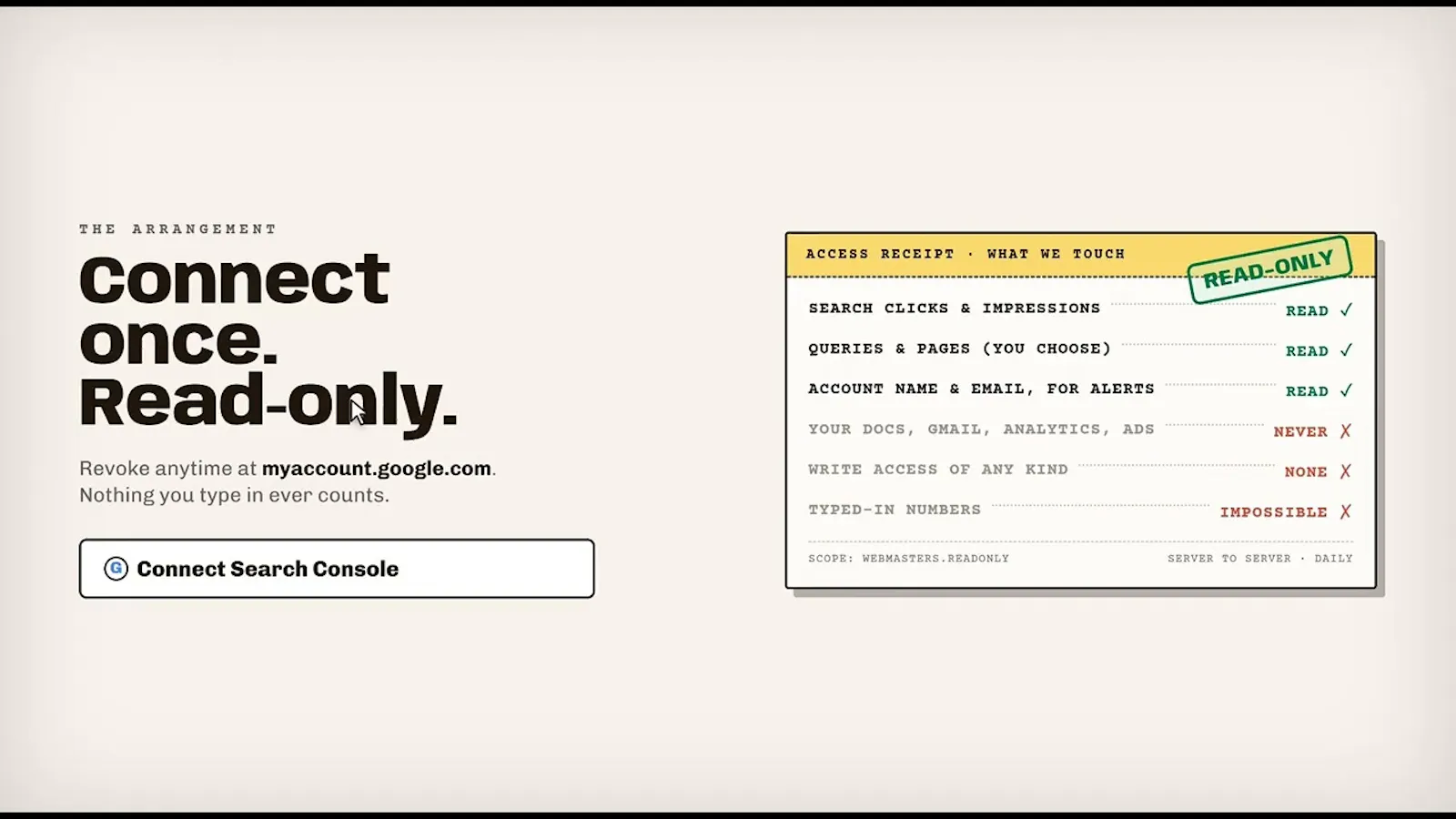 SEO Receipts screenshot 1 (video preview)