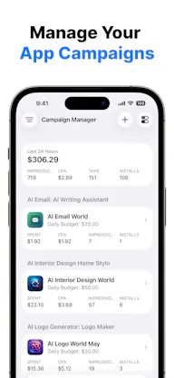 Campaign Manager for Apple Ads