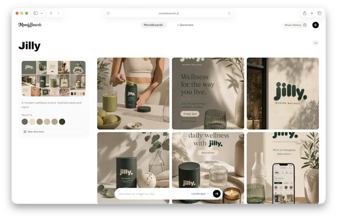 Moodyboards AI gallery image