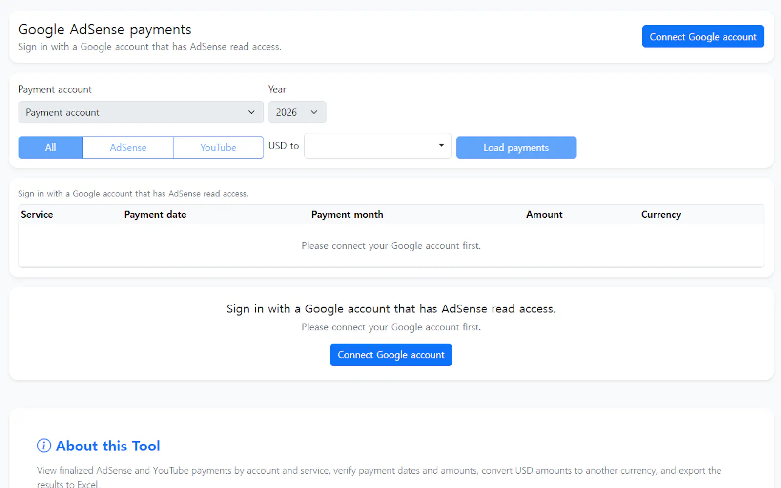 Online utility collection screenshot 2