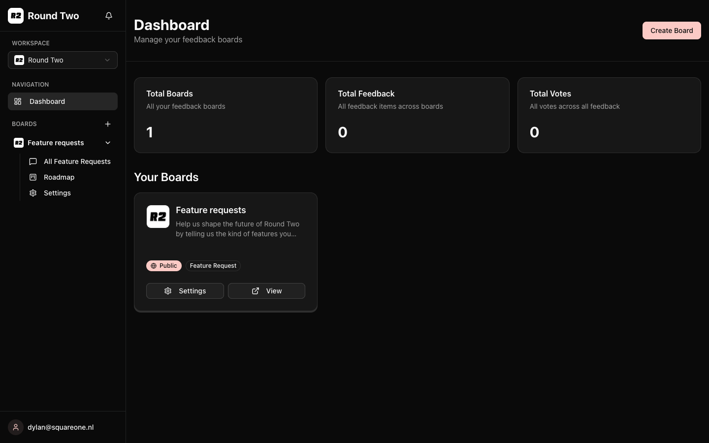 Round Two - Screenshot 2 showing product features and functionality