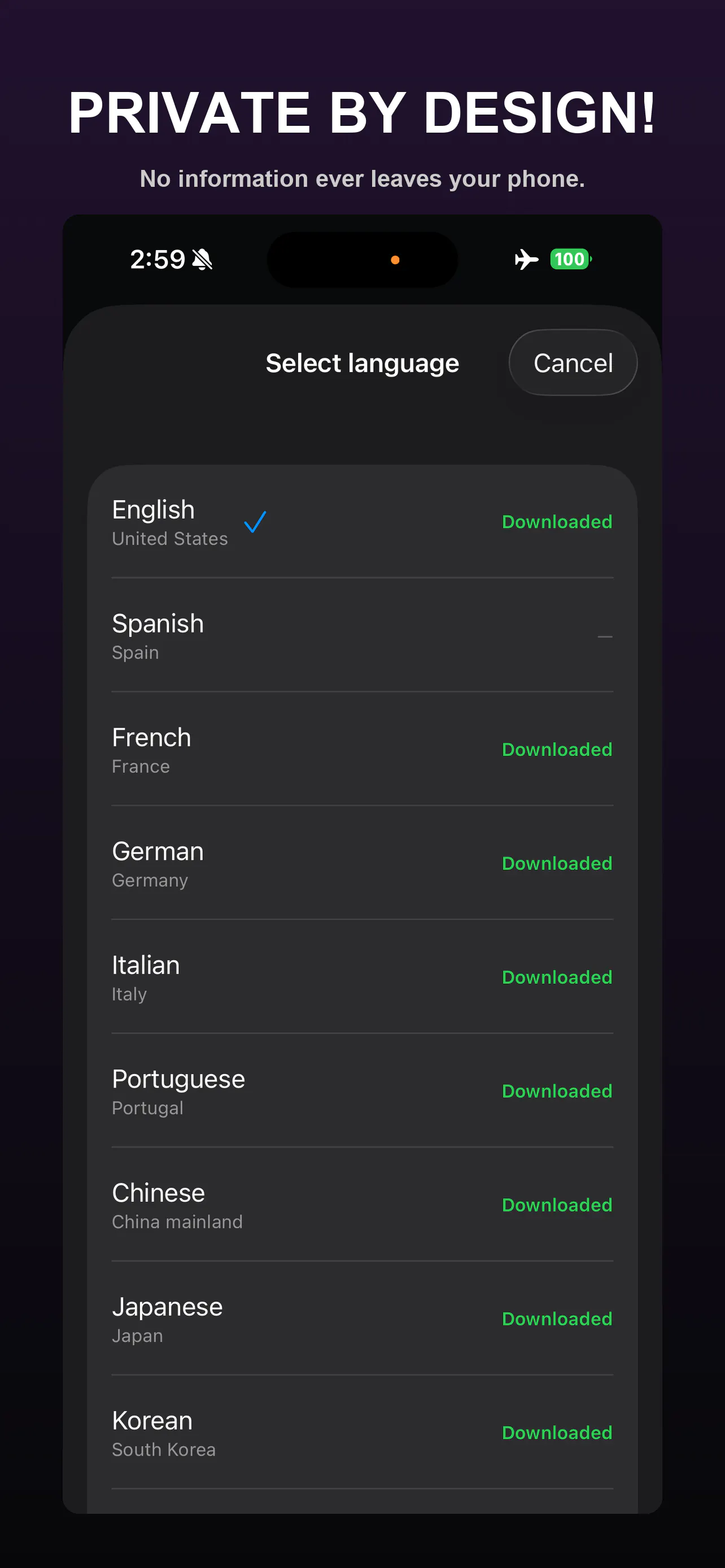 Nayerly: Offline Translator gallery image