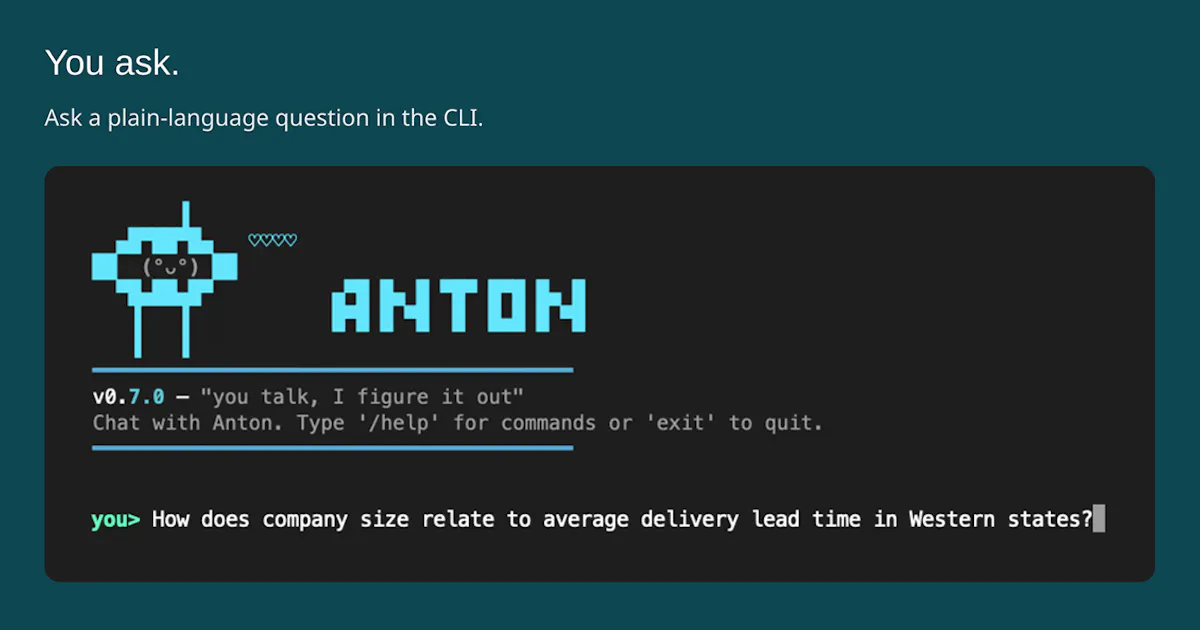 MindsDB Anton