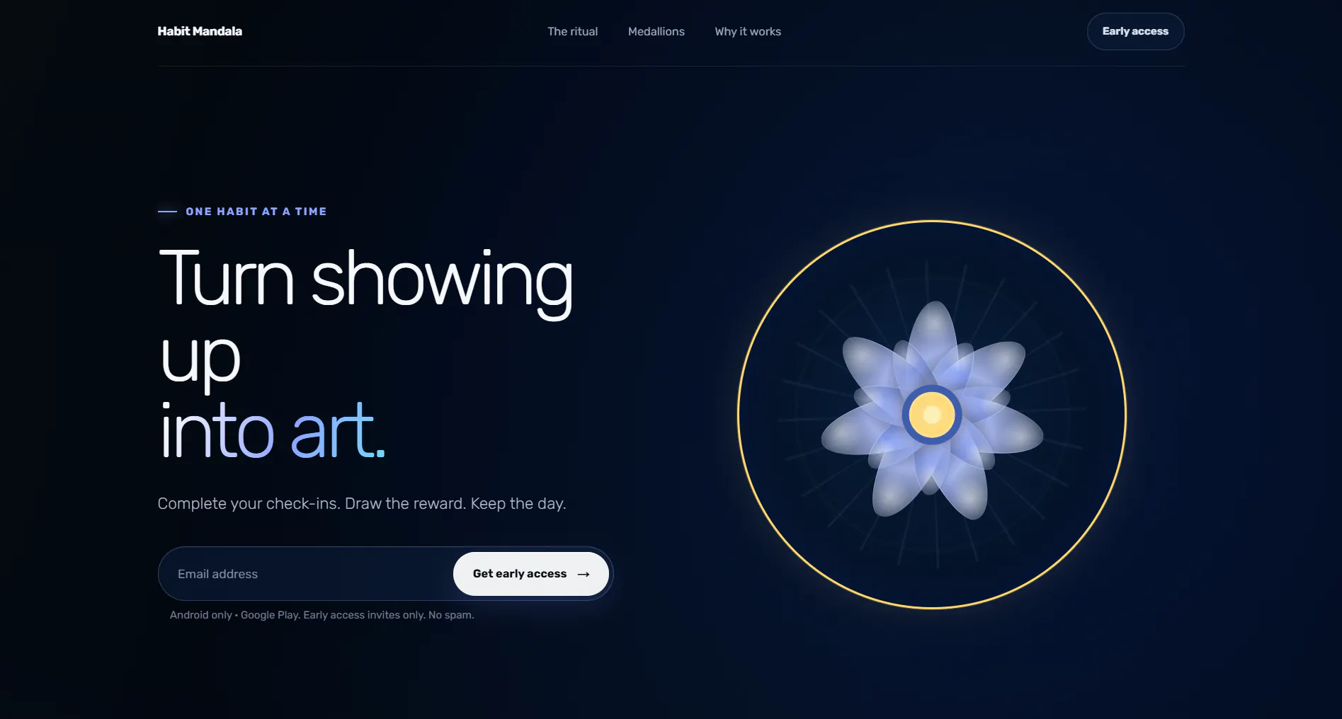 Habit Mandala Website gallery image