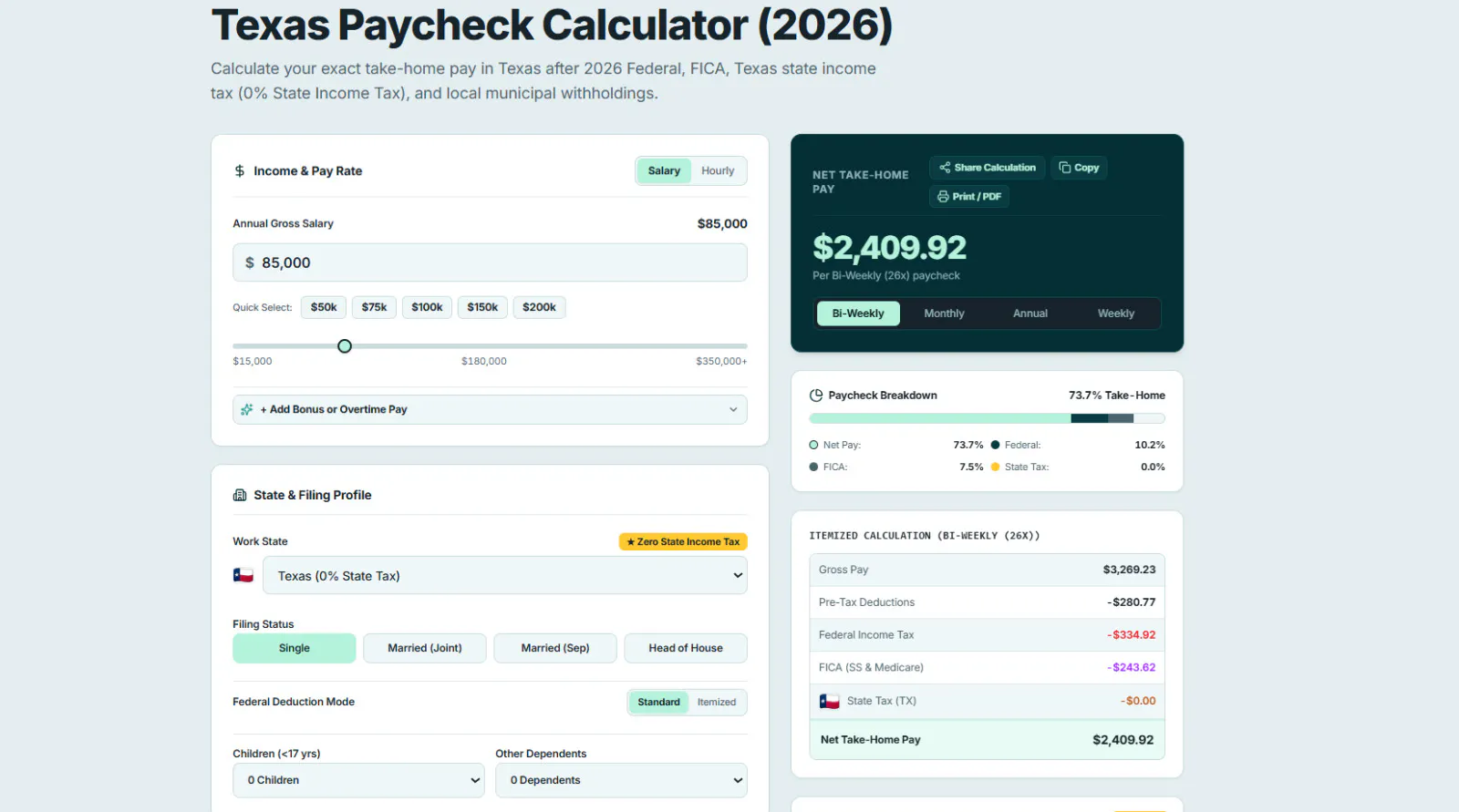 PaycheckCalc screenshot 3